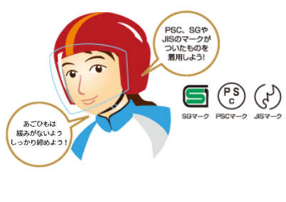 二輪乗車中の事故死者の42%が頭部の損傷！！