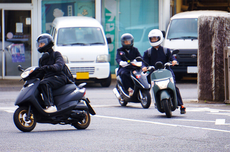 バイク通学許可校が多い茨城県