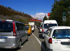 再開した東北自動車道（国見P.A.／3月28日）